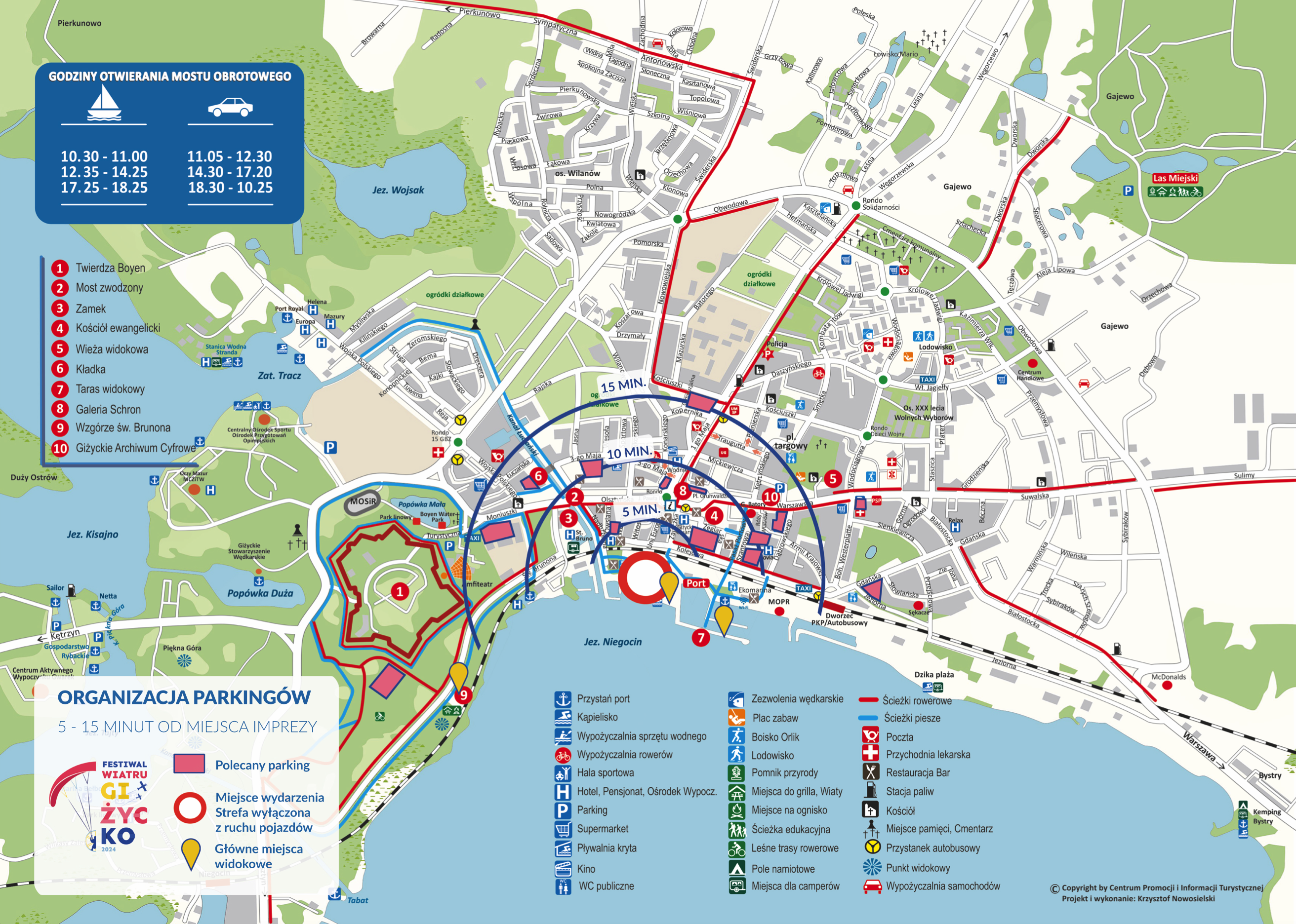 Mapa z parkingami